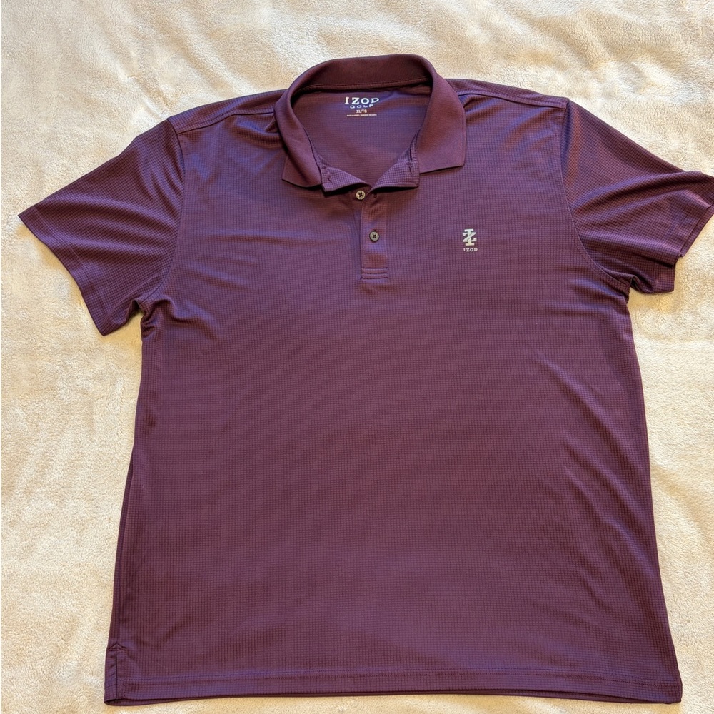 Izod Men's Polo Shirt - Rich Maroon